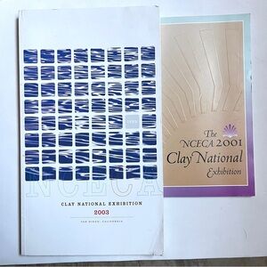 2 Clay National Exhibition Catalog Set - 2001 & 2003 NCECA